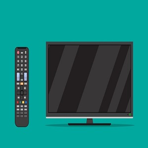 Black LED Smart Television