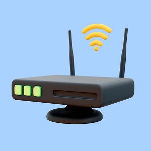 Modem Isometric Router
