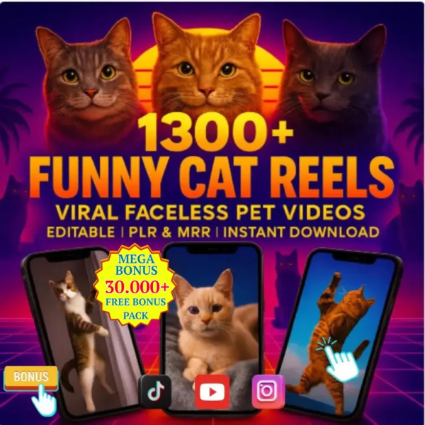 1300+ Funny Cat Reel Bundle